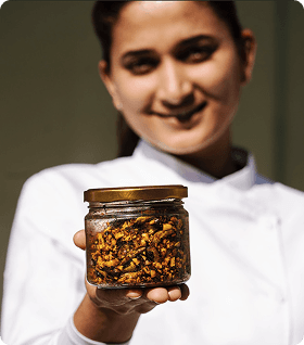 A takeaway window with student-designed snacks rooted in personal memory and heritage.