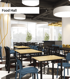 A shared table for the campus community.