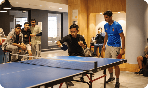 Indoor recreation, thoughtfully integrated